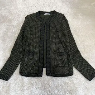 다마 컬렉션 노카라 자켓 그린 계열 LL