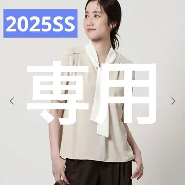 새상품 UNITED ARROWS 보타이 숏 슬리브 블라우스
