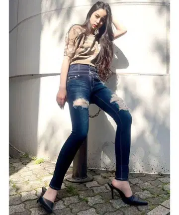 GYDA 하이 웨스트 스키니 데님 xs