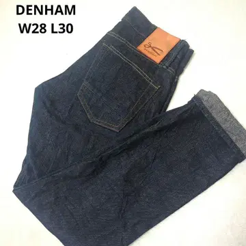 DENHAM] 새상품급 인디고 버튼 플라이 청바지 린넨 W28 L30