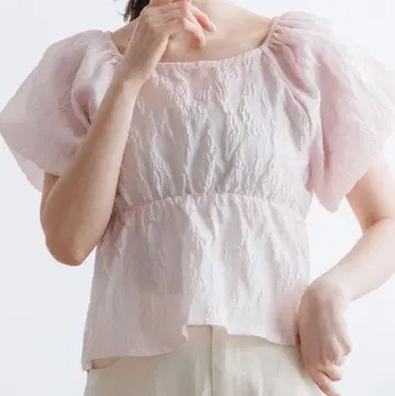 flower papillon puff blouse~파피용 퍼프 블라우스