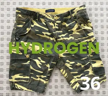 HYDROGEN 카모플라주 카고 숏 팬츠 36
