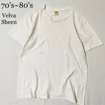 70's 80's Velva Sheen 미국제 무지 블랭크 티셔츠