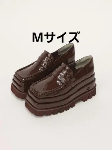 다리치 Darich 에나멜 플랫폼 로퍼 M 브라운