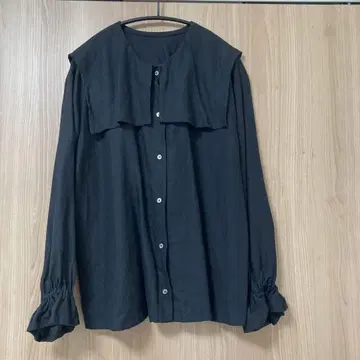 atelier emau 아틀리에 에마우 스퀘어 칼라 블라우스 린넨 100