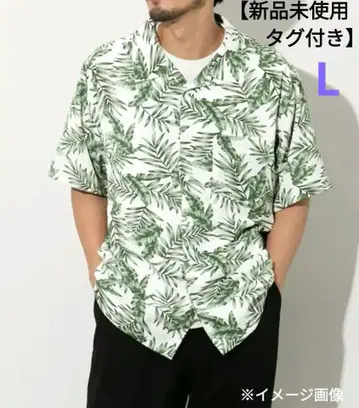 리조트 셔츠 리프 무늬