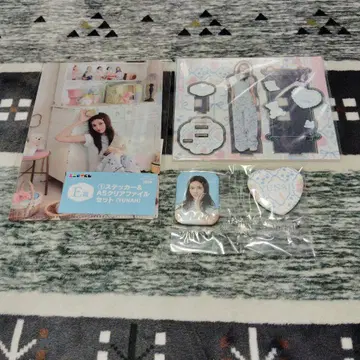 ILLIT 에니마이 복권 유나 아크릴 스탠드 클리어 파일 캔 배치