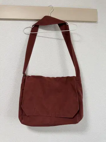 가쿠야마 가방 빨간색 녹 염색 캔버스 숄더백 (L)