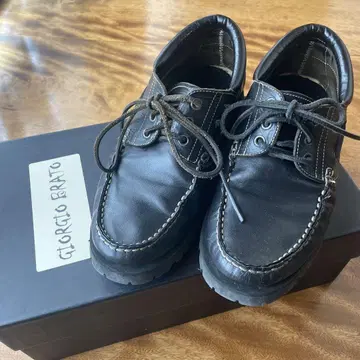 Giorgio Brato 블랙 데크 슈즈