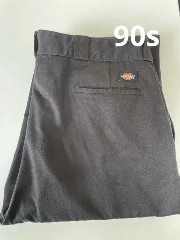 90s 디키즈 치노 팬츠 블랙 W40 L32 TALON 지퍼