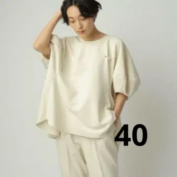 CADUNE 카듀네 40 볼륨 페플럼 블라우스 [새상품급] 아이보리