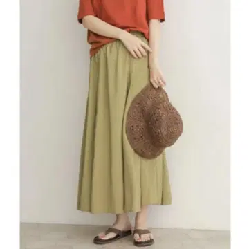 어반 리서치 도어스 레이온 절개 플레어 스커트