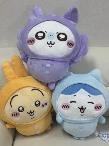 치이카와 (먼작귀) 파자마 BIG 봉제 인형 3개 세트