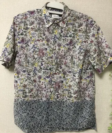 폴스미스 꽃무늬 반팔 셔츠 S