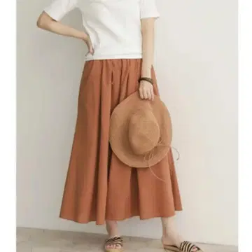 어반 리서치 도어스 리오셀 코튼 개더 스커트