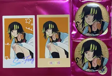 BLEACH WORLD 글리터 캔뱃지 사진풍 카드 고테이 고등학교 사쿠호