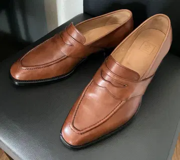 산요 산쵸 루야 스퀘어 로퍼 오크 25.5cm 7 1/2 일본제