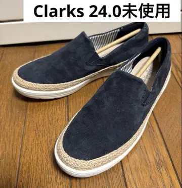 Clarks 클락스 슬립온 컨디션 최상 24cm 슬림 네이비