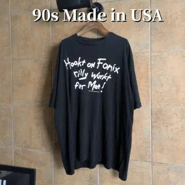 90s USA제 기업 메시지 티셔츠 싱글 스티치 2XL