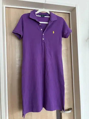Ralph Lauren Sport 반팔 원피스 XS 보라색