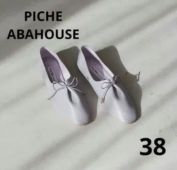 PICHE ABAHOUSE 레이스업 소프트 가죽 라벤더 38