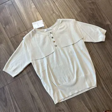 ella_selectshop eLLa 엘라 세일러 카라 반팔 니트 티셔츠