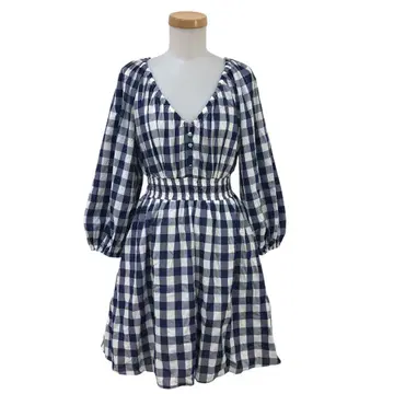 m629-37 미사용품 J.CREW 제이크루 체크 무늬 원피스