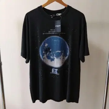 E.T. 그래픽 티셔츠 블랙