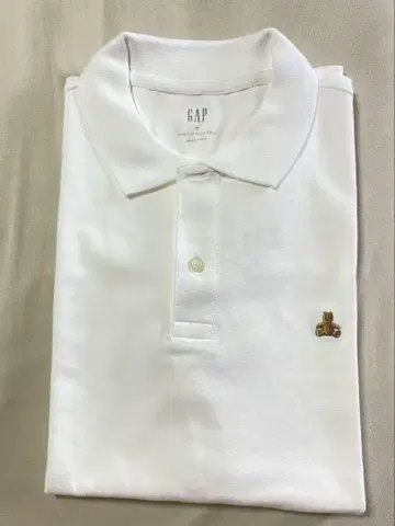 GAP 곰 자수 피케 셔츠