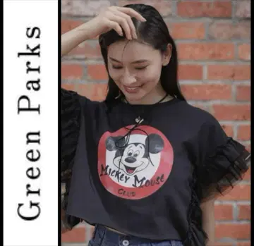 Green Parks 미키 마우스 프릴 티셔츠