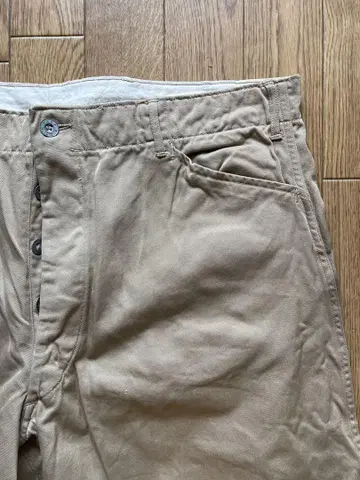 극상 40년대 30년대 미군 실물 메탈 버튼 조퍼 팬츠 군용 치노