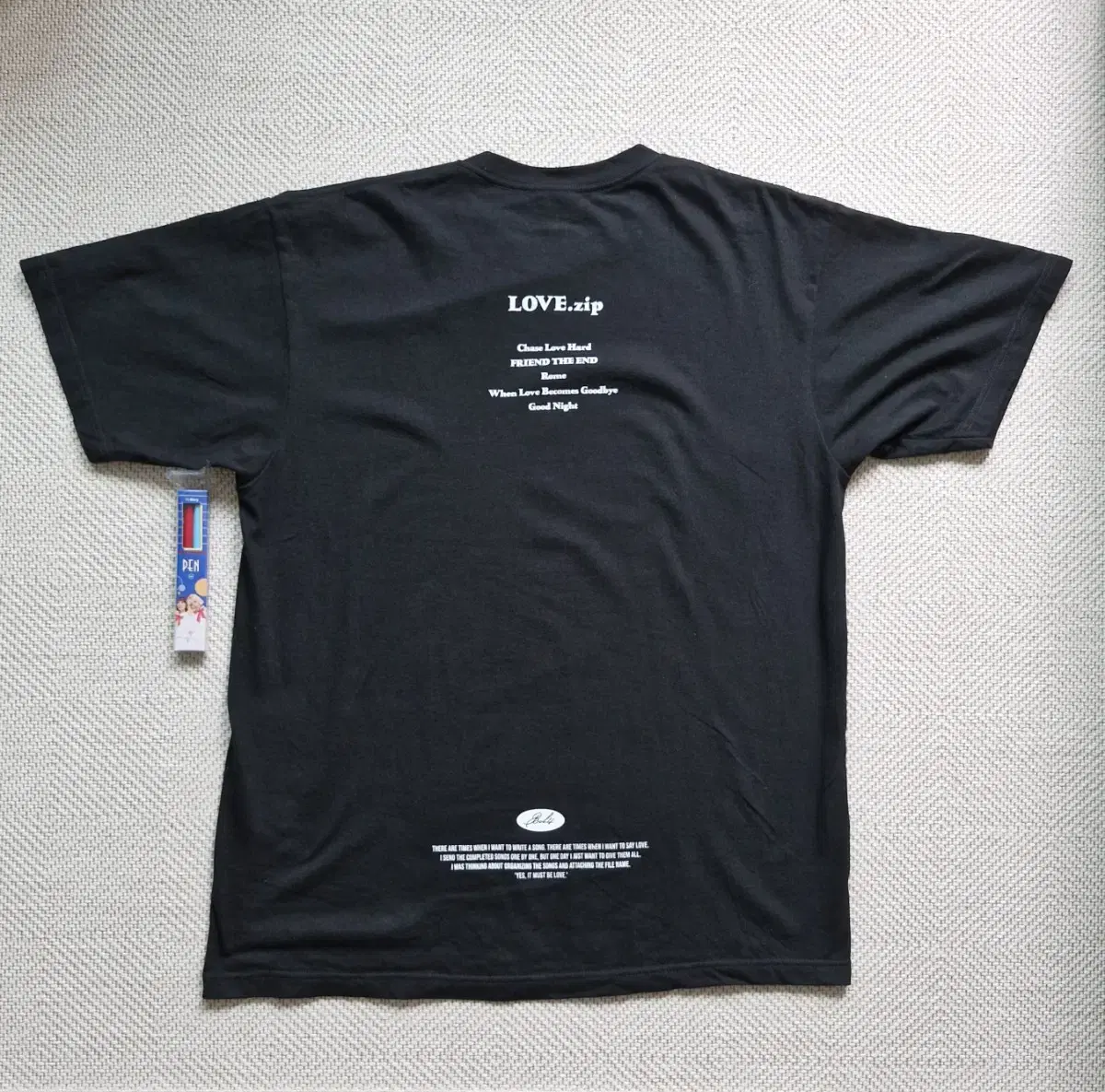 Bolbbalgan4 Love. zip short sleeve tee + pen set