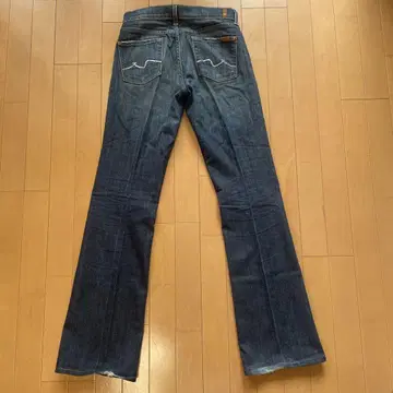 7for all mankind 다크 블루 큐빅 스톤 부츠 컷 데님