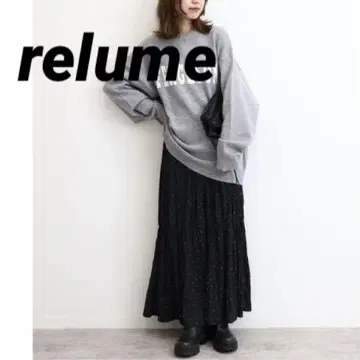 JOURNALSTANDARD relume 크리스탈 플리츠 개더 스커트