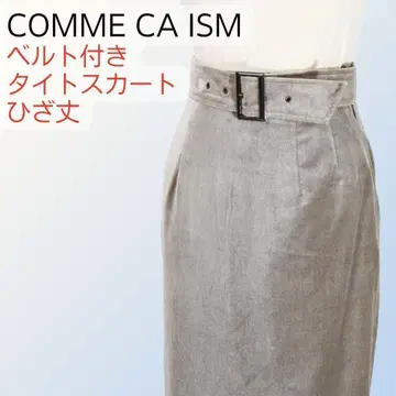 COMME CA ISM 컴시즘 벨트 타이트 스커트 M 그레이지