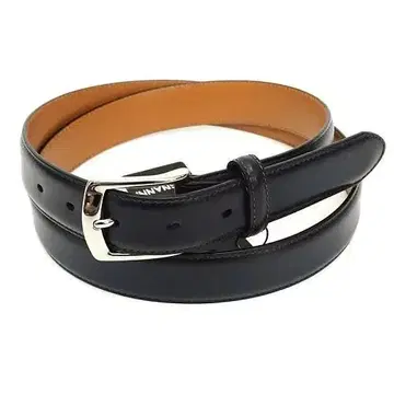 E06737 새상품 MAGNANNI 가죽 벨트 네이비: FREE