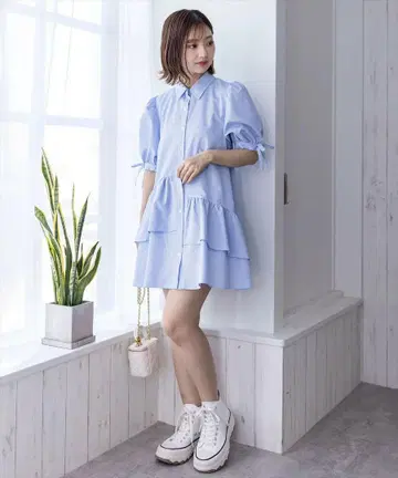 clear 원피스 셔츠 여름옷