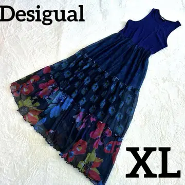 Desigual 원피스 XL 꽃무늬 롱 기장