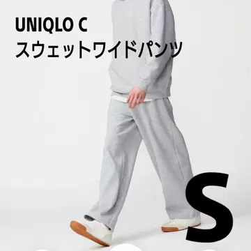 유니클로 C 유니클로 맨투맨 와이드 팬츠 S