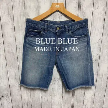 BLUE BLUE 데님 숏 팬츠! 일본제! 할리우드 랜치 마켓!
