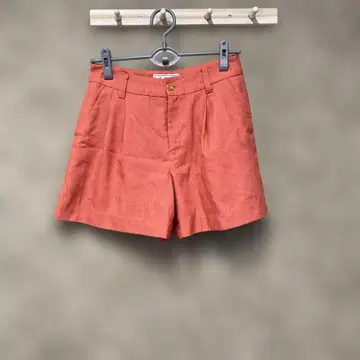 로페 피크닉 오렌지 린넨풍 숏팬츠 40