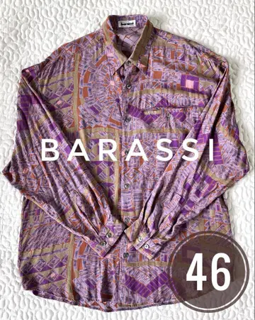 Barassi 올 패턴 셔츠 퍼플 46
