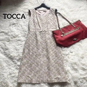 TOCCA 토카 슬리브리스 원피스 자수 레이스 꽃무늬 보타니컬