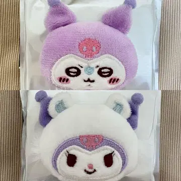 산리오 치이카와 (먼작귀) 시크릿 헤어 클립 쿠로미 모몽가 2개 세트