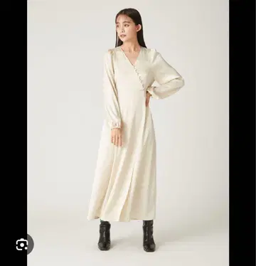 Fray I.D] 카슈쿨 새틴 원피스 FWFO245221 여성용
