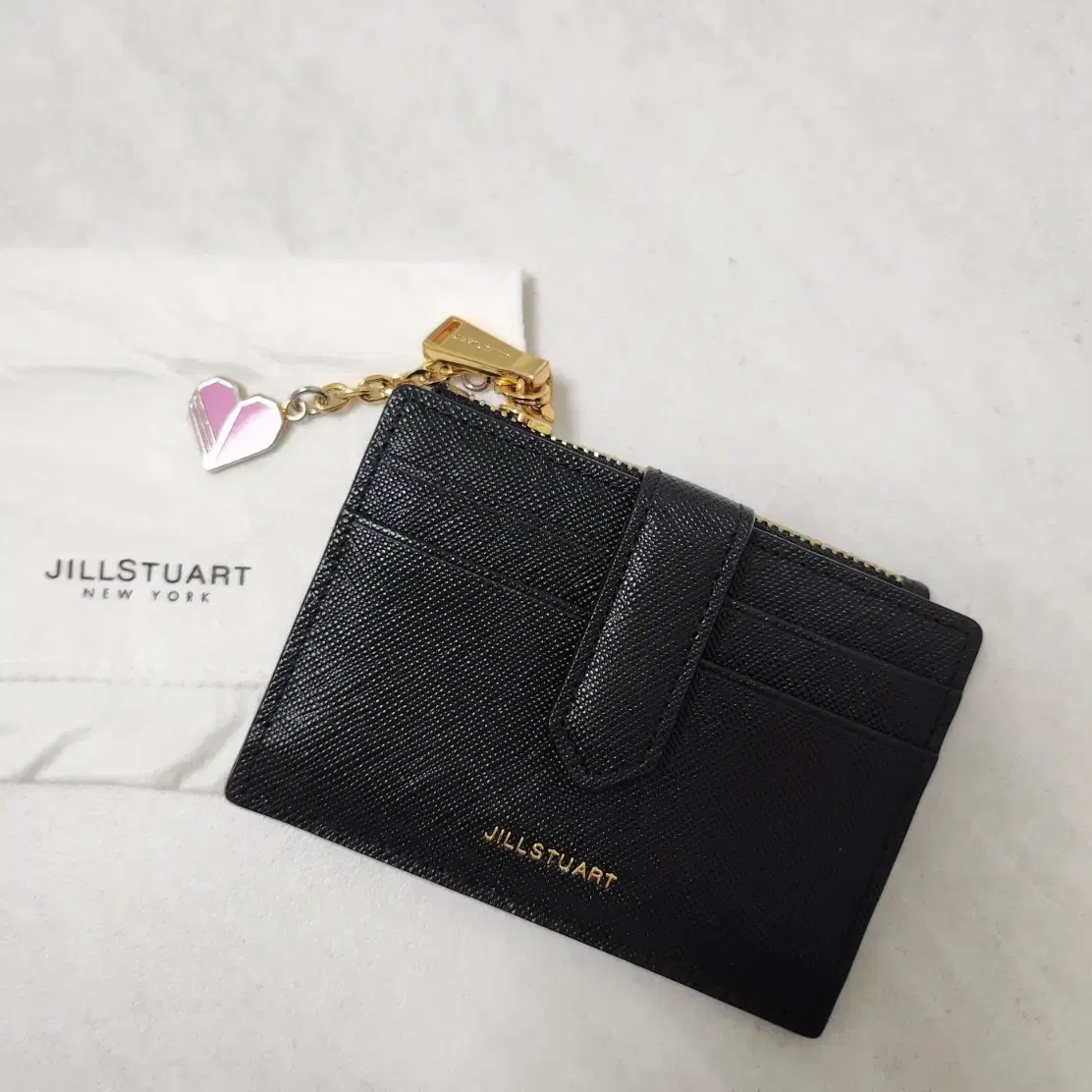 ☆JILL BY JILLSTUART\t☆ Egg logo pocket crack leather card ☆JILLSTUART☆ Egg Logo Crack Leather Half Wallet 3 Colors J