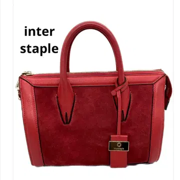 interstaple 레드 숄더백