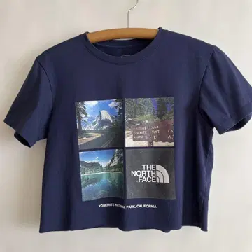 THE NORTH FACE 네이비 티셔츠 M 짧은 타입