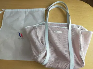 qbag paris 네스트 L 사이즈 지퍼 포함 그레이지 핑크