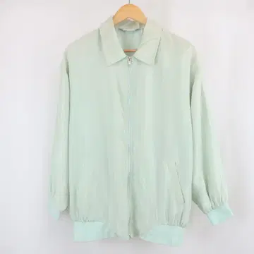 VINTAGE Blair 실크 100% 오버 사이즈 지퍼 자켓